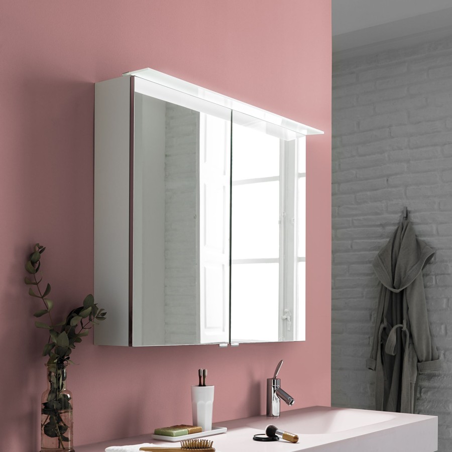 Lampes D'Interieur Ebir | Lampe Pour Meubles Led Adele, Largeur 80 Cm Blanc