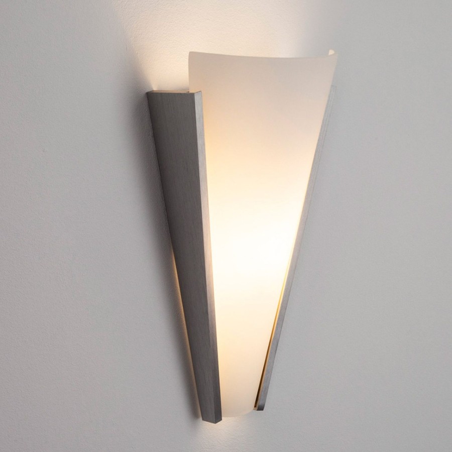 Lampes D'Interieur Lindby | Applique En Verre Magnus Decorative Blanc Satine, Aluminium Brosse