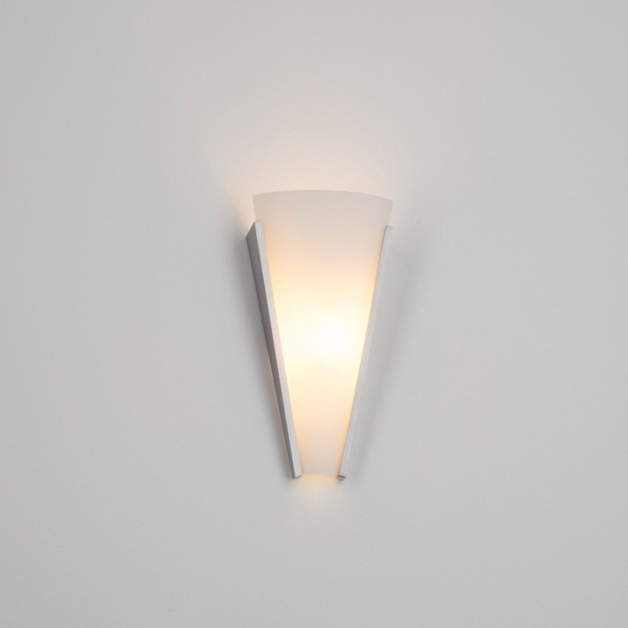Lampes D'Interieur Lindby | Applique En Verre Magnus Decorative Blanc Satine, Aluminium Brosse