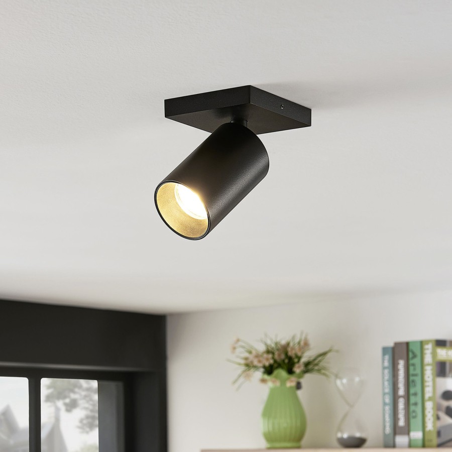 Lampes D'Interieur Arcchio | Arcchio Brinja Spot, Angulaire, /Dore, A 1 Lampe Noir