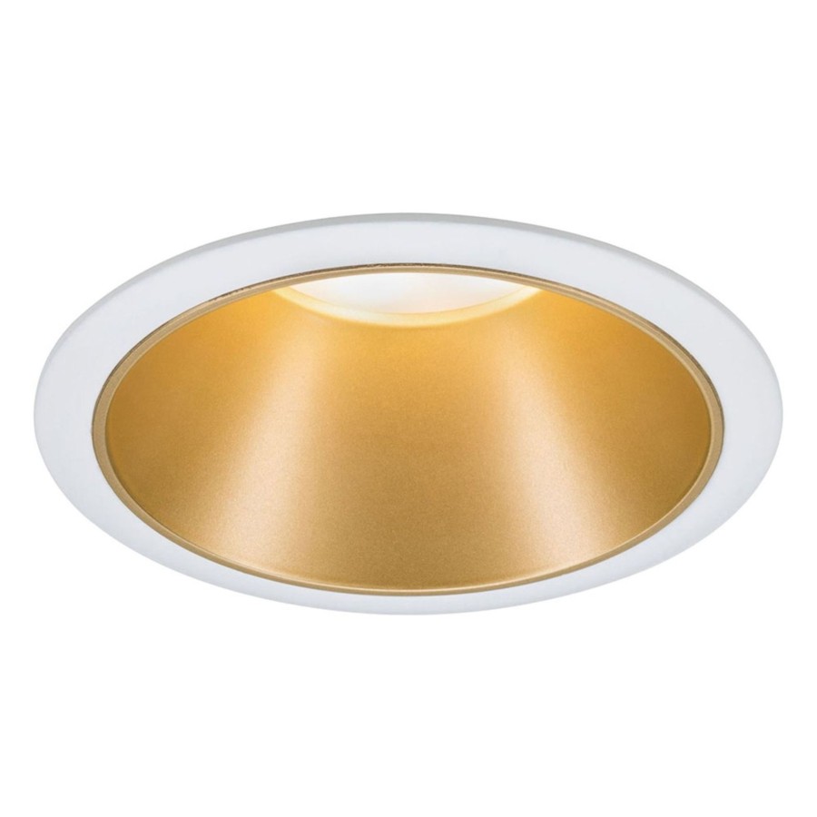 Lampes D'Interieur Paulmann | Paulmann Cole Spotlight Gu10, Blanc/Dore Blanc, Dore Mat