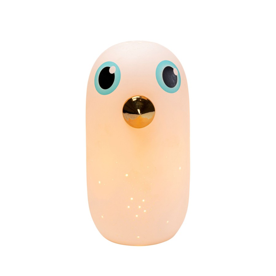 Lampes D'Interieur KARE | Kare Birdie Lampe A Poser En Porcelaine, 26 Cm Blanc