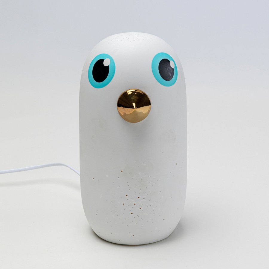 Lampes D'Interieur KARE | Kare Birdie Lampe A Poser En Porcelaine, 26 Cm Blanc