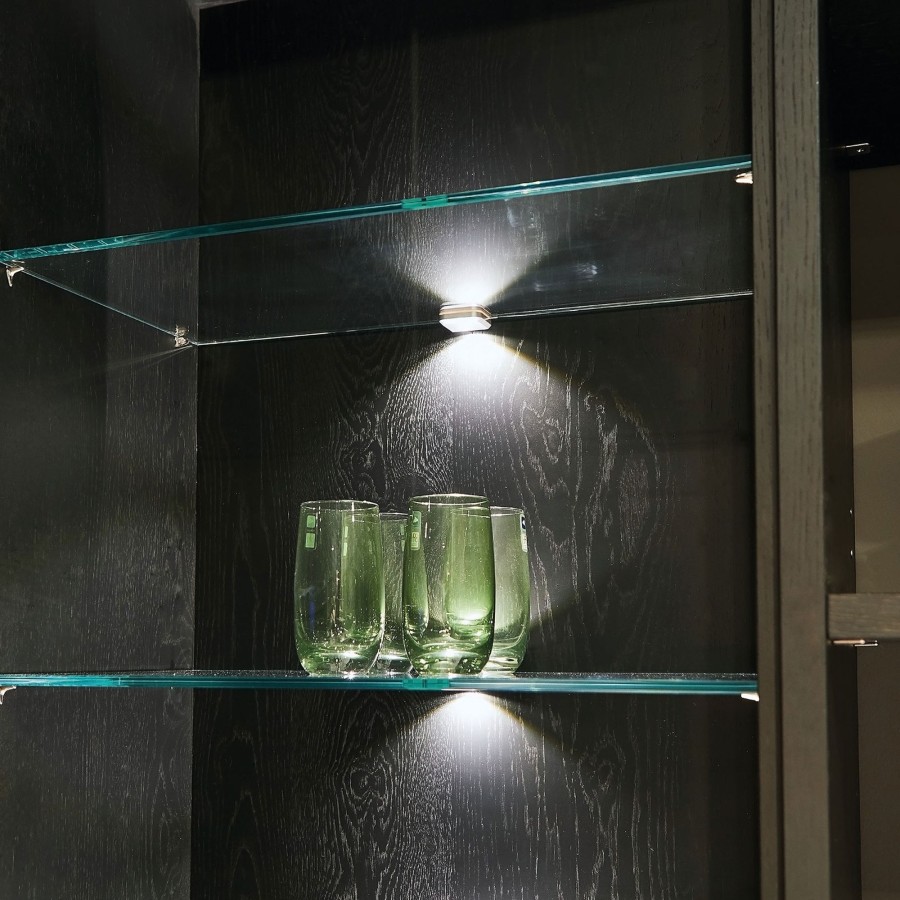 Lampes D'Interieur Hera | Clip En Verre Led Up And Down, Aspect Acier Inox Acier Inoxydable