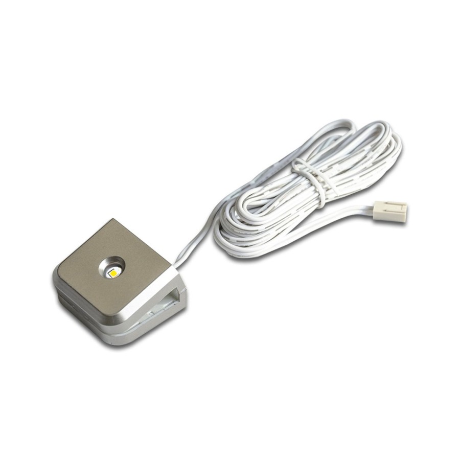 Lampes D'Interieur Hera | Clip En Verre Led Up And Down, Aspect Acier Inox Acier Inoxydable