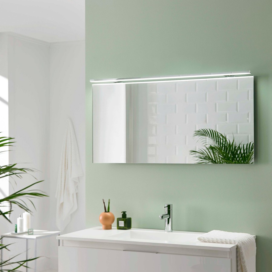 Lampes D'Interieur Ebir | Applique Pour Miroir Led Esther 2, E, 120 Cm Chrome