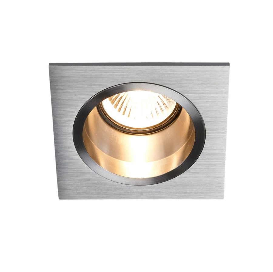 Lampes D'Interieur Arcchio | Spot Encastre Soley Haute-Tension, Angulaire Aluminium Brosse