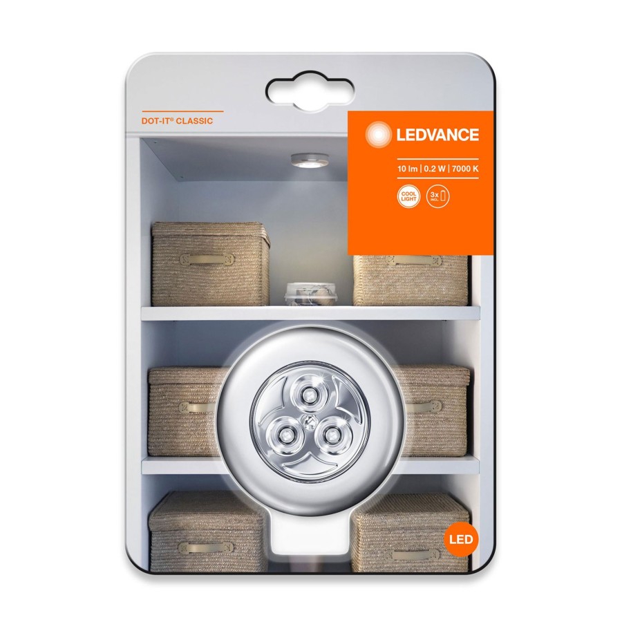 Lampes D'Interieur LEDVANCE | Ledvance Dot-It Classic Lampe Led Argentee Argente, Transparent