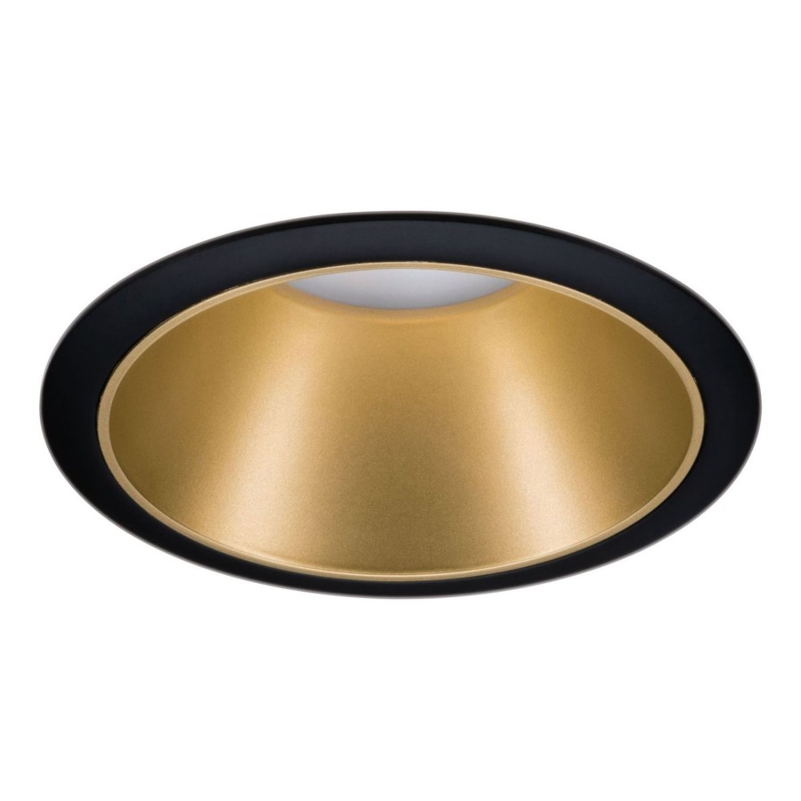 Lampes D'Interieur Paulmann | Paulmann Cole Spotlight Gu10, Noir/Dore Noir, Dore Mat