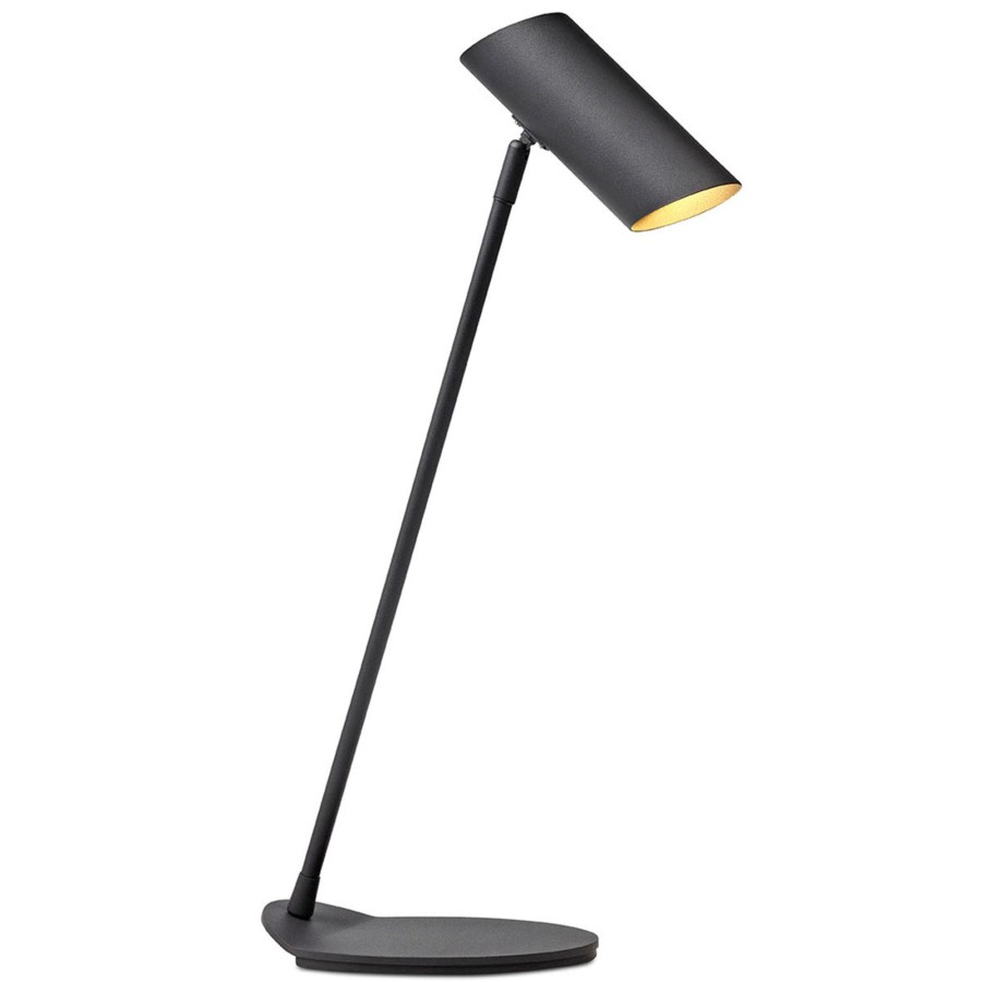 Lampes D'Interieur Lucide | Lampe De Bureau Originale Hester, E Noir