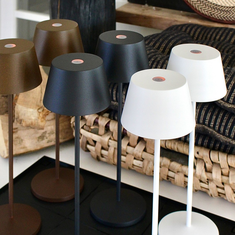 Lampes D'Interieur LOOM DESIGN | Loom Design Modi Luminaire De Terrasse Led, Corten Brun Rouille