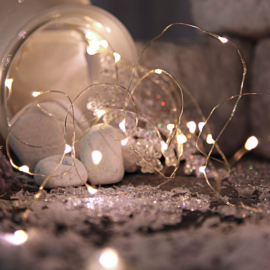 Lampes D'Interieur STAR TRADING | Bouquet Lumineux Led Dew Drops, Sur Piles Cuivre