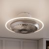 Plus Starluna | Starluna Yolina Ventilateur De Plafond Led Eclaire Blanc, Chrome