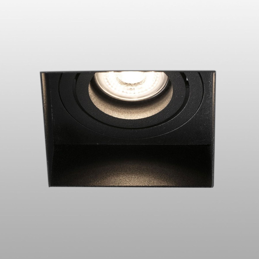Lampes D'Interieur FARO BARCELONA | Spot Hyde 1 Lampe Angulaire Inclinable Noir