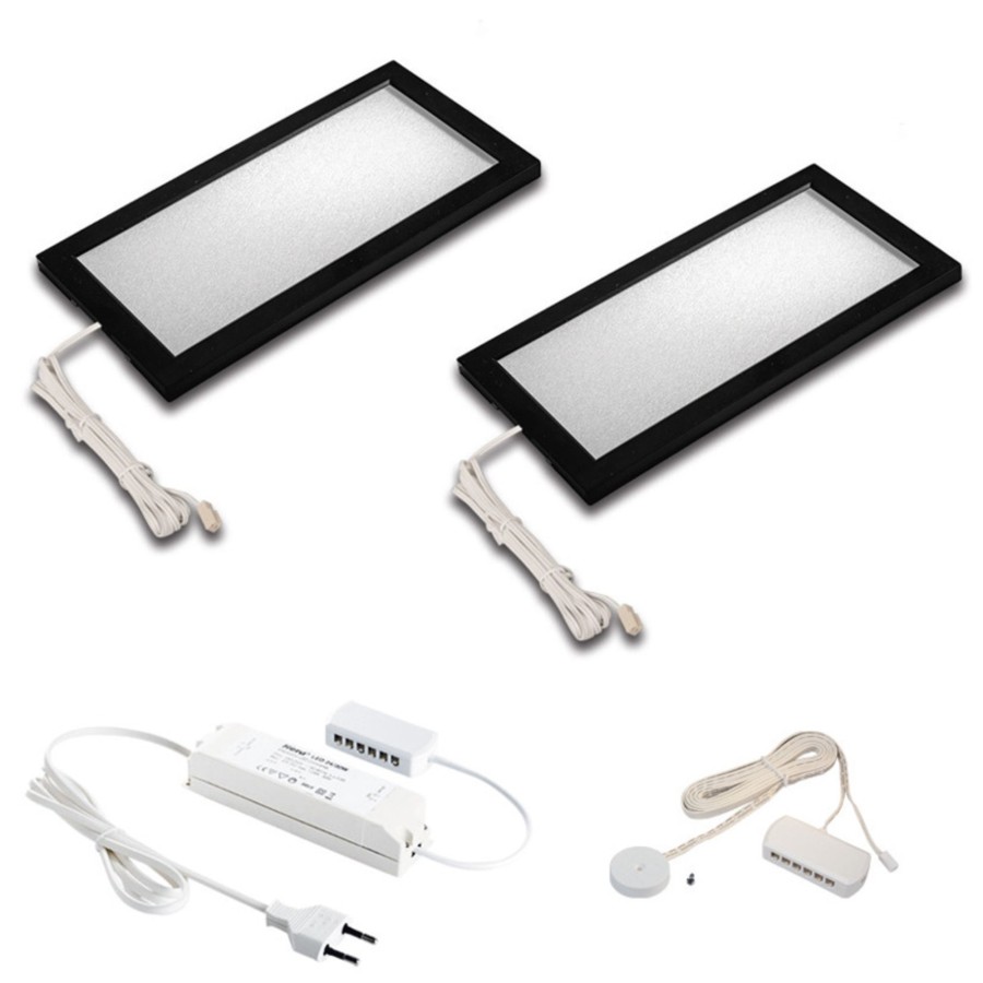 Lampes D'Interieur Hera | Led Sous Meuble Sky Variateur Par 2 3 000 K E Noir