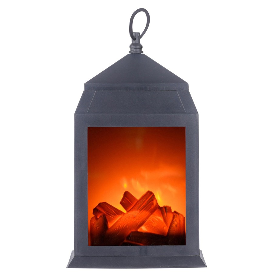 Lampes D'Interieur JUST LIGHT. | Lampe Deco Led Chimney, Portable, Largeur 15,8 Cm Noir