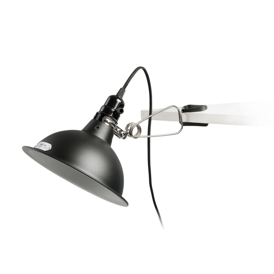 Lampes D'Interieur FARO BARCELONA | Lampe A Pince Pepper, E Noir