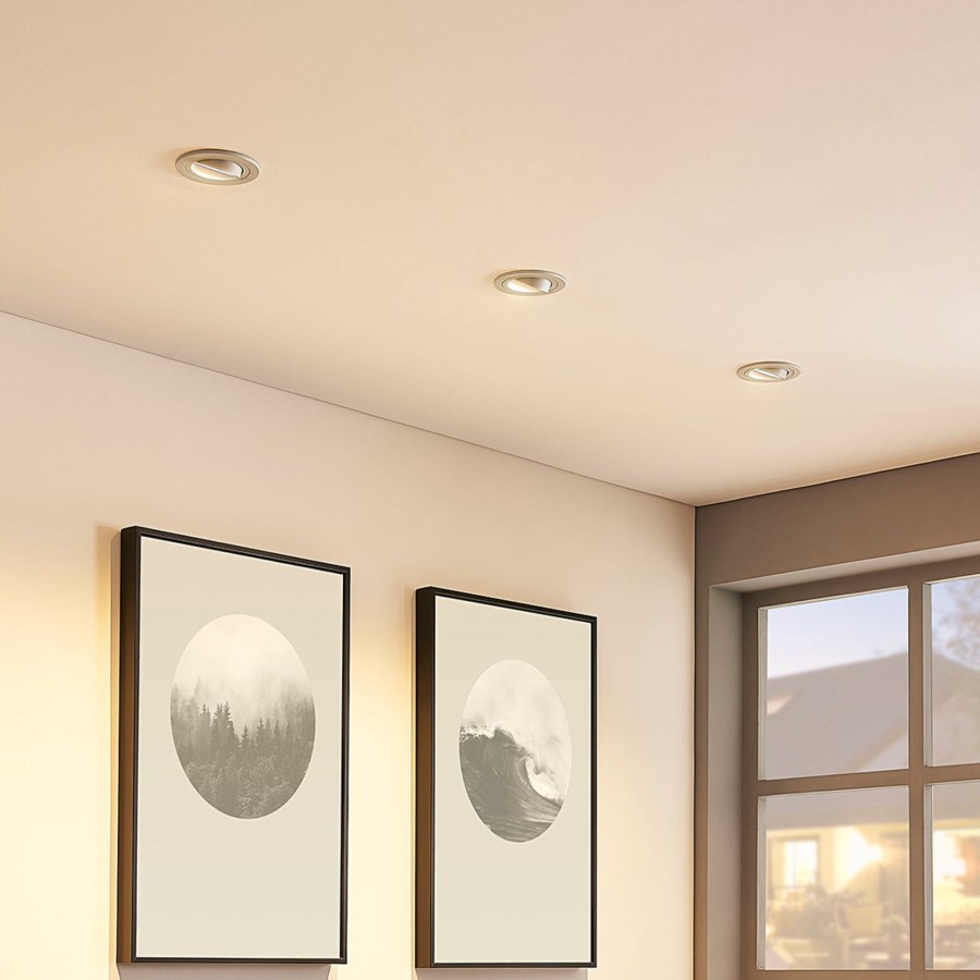 Lampes D'Interieur Arcchio | Spot Encastrable Enne Rond, Blanc