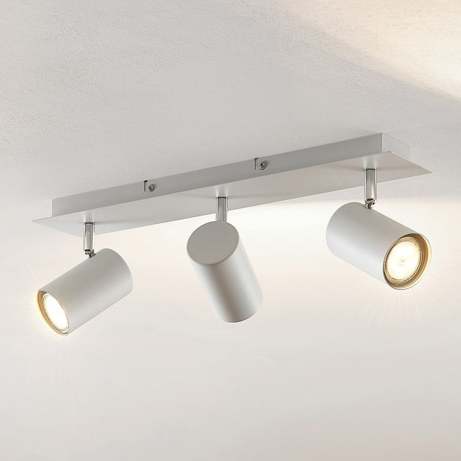 Lampes D'Interieur Lindby | Lindby Joffrey Spot Pour Plafond, 3 Lampes, Blanc