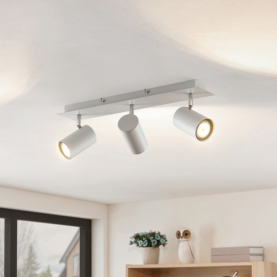 Lampes D'Interieur Lindby | Lindby Joffrey Spot Pour Plafond, 3 Lampes, Blanc