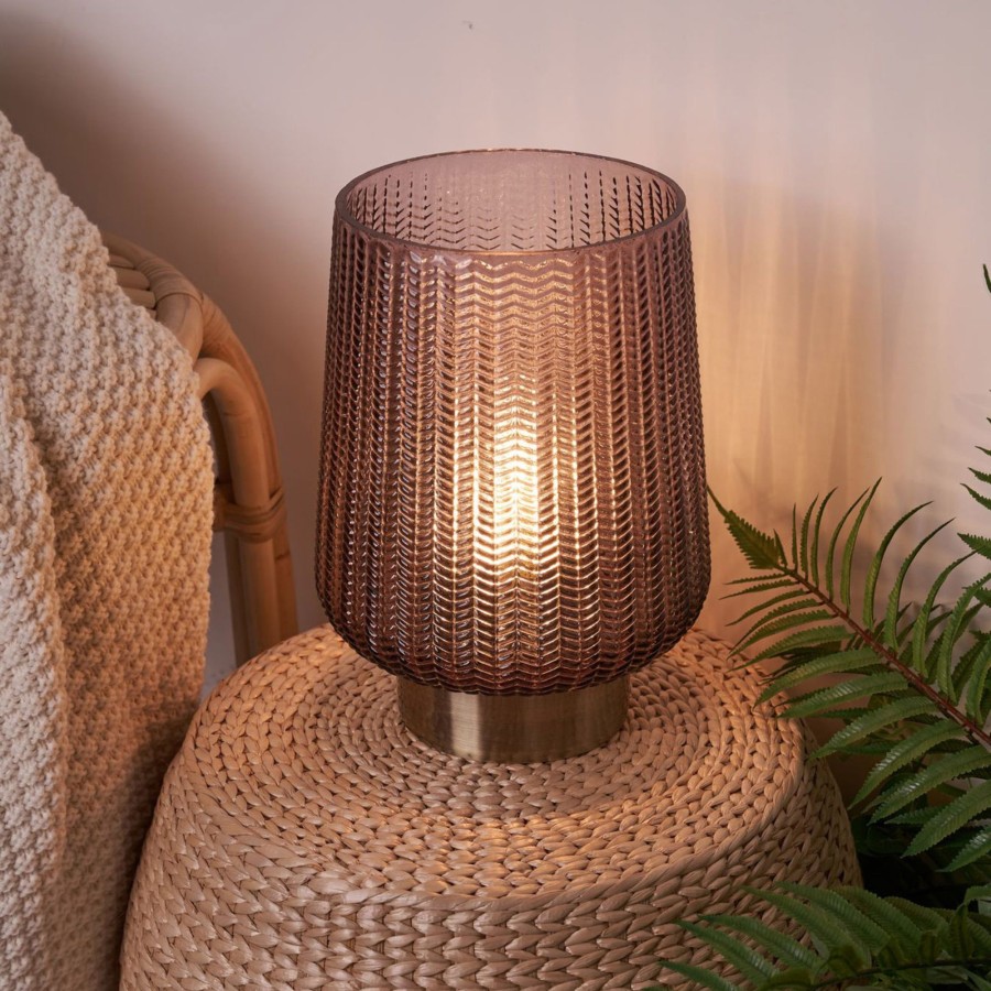 Lampes D'Interieur Pauleen | Pauleen Fancy Glamour Led E27 Batt. Taupe/Laiton Taupe, Laiton